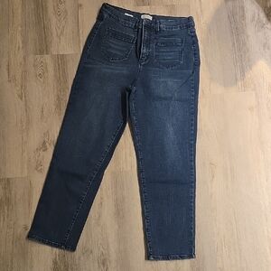 Nicole Miller Dark Blue Straight Leg Jeans